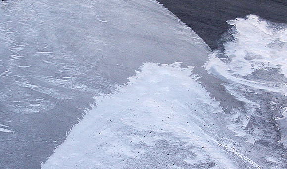 Helicopter flight ove Makgadikgadi salt pan