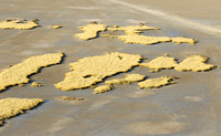 Helicopter flight ove Makgadikgadi salt pan