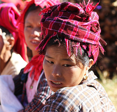 Lake Inle  - portrait at a street market