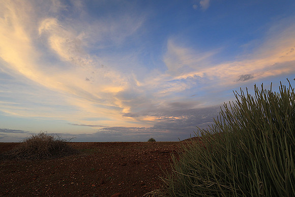 Sunrise in the desert of Palmwag