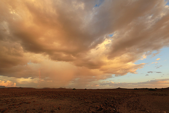 Sunset over Palmwag desert