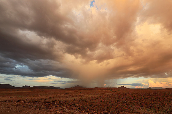 Sunset over Palmwag desert