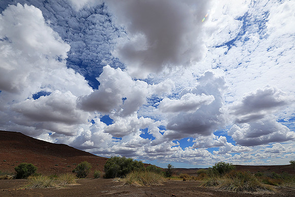 Clouds over Palmwag desert