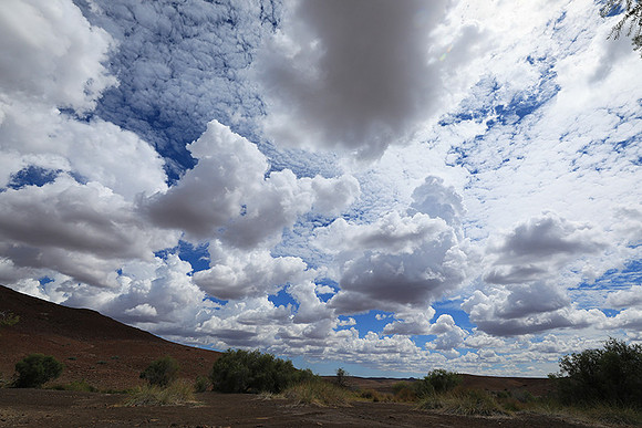 Clouds over Palmwag desert