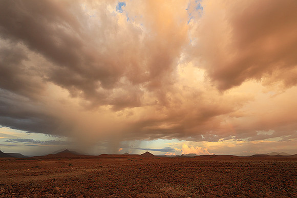 Sunset over Palmwag desert