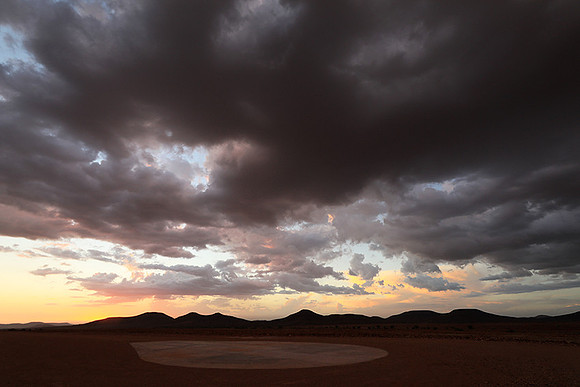 Sunset over Palmwag desert