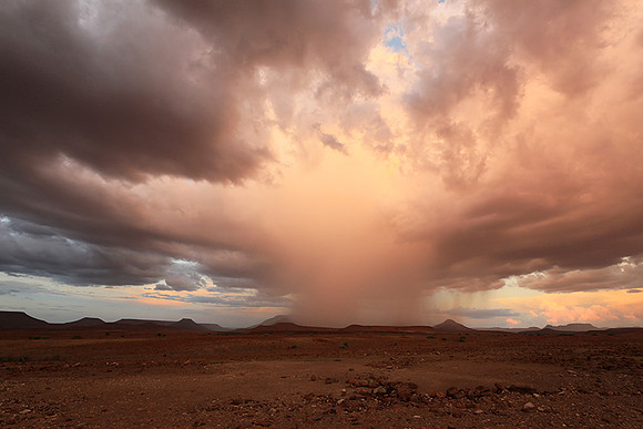 Sunset over Palmwag desert