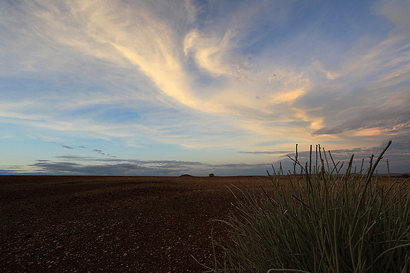Sunrise in the desert of Palmwag