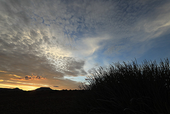 Sunrise in the desert of Palmwag