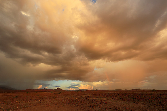 Sunset over Palmwag desert