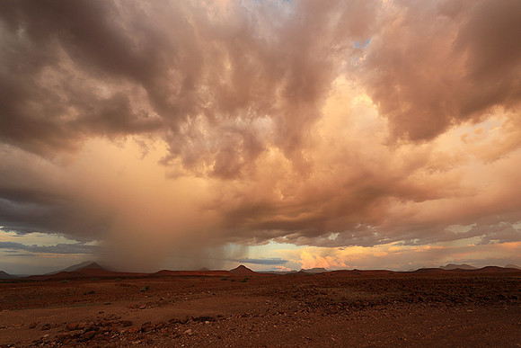 Sunset over Palmwag desert