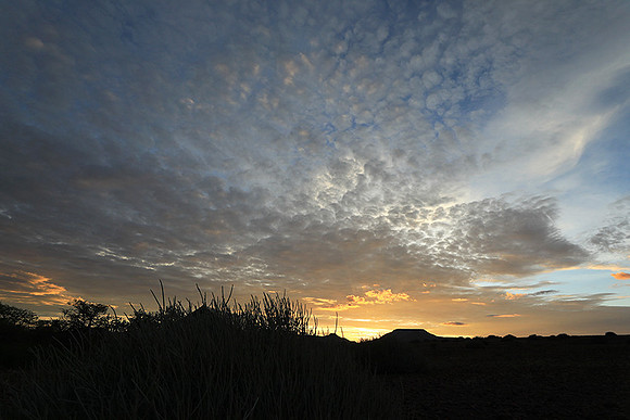 Sunrise in the desert of Palmwag