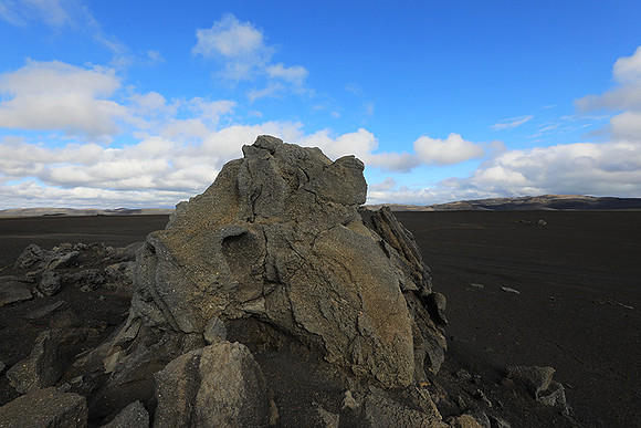 Lava field in the Highlands