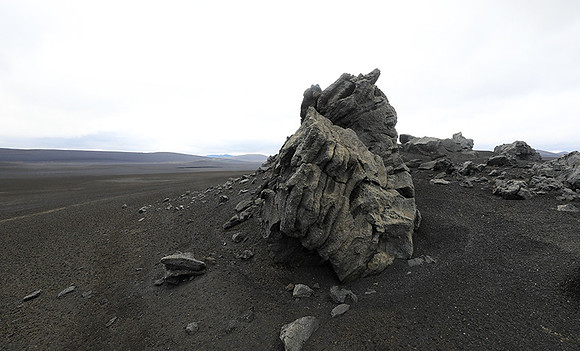 Lava field in the Highlands