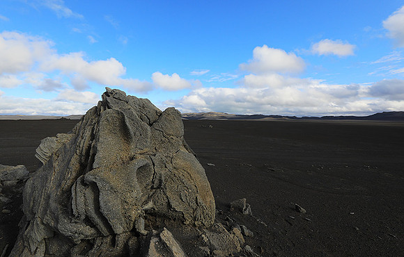 Lava field in the Highlands