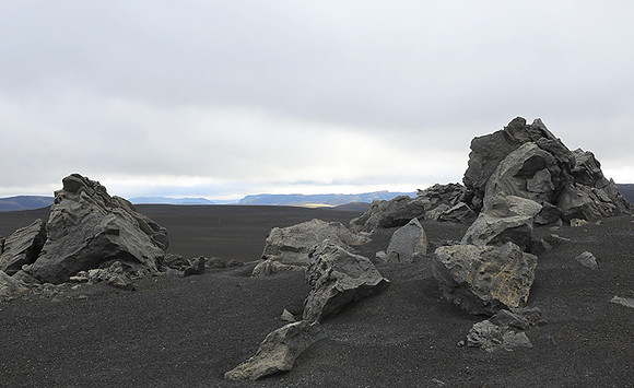 Lava field in the Highlands