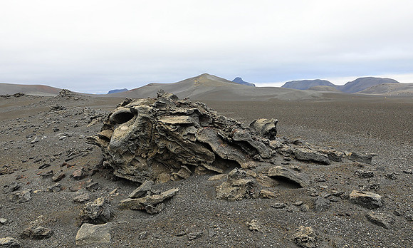 Lava field in the Highlands
