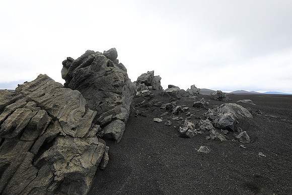 Lava field in the Highlands