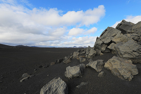 Lava field in the Highlands