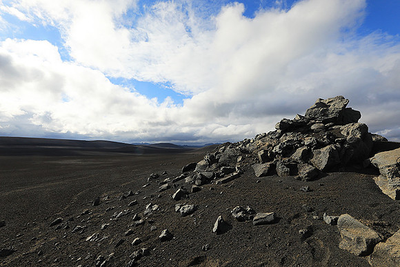 Lava field in the Highlands