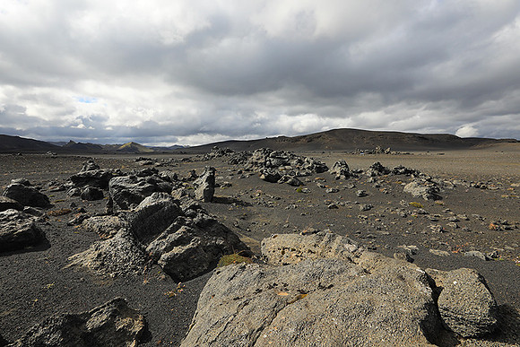 Lava field in the Highlands