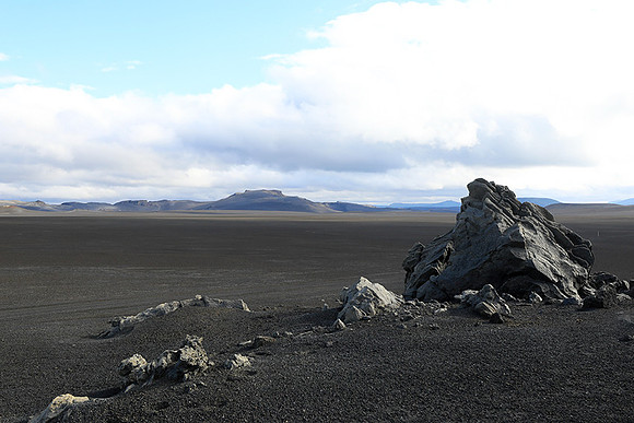 Lava field in the Highlands
