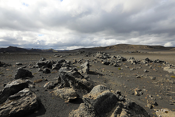 Lava field in the Highlands