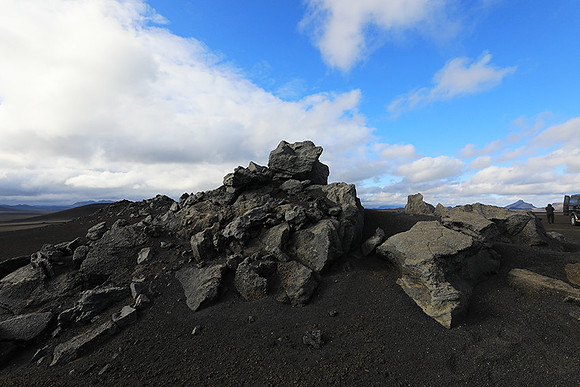 Lava field in the Highlands