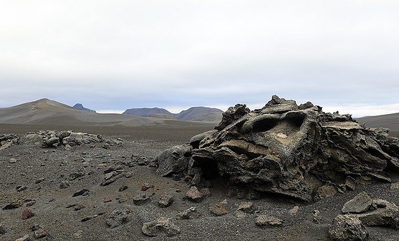 Lava field in the Highlands