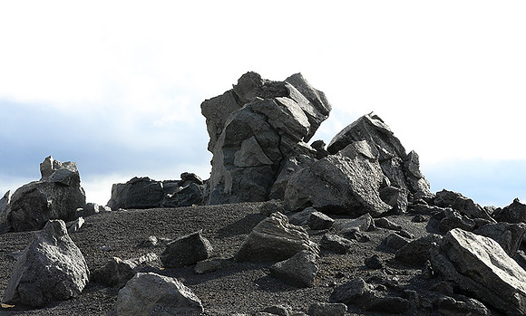 Lava field in the Highlands