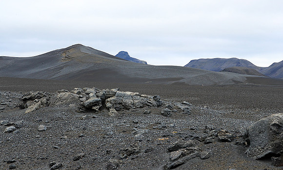 Lava field in the Highlands