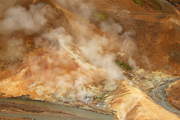 Geothermal field in the Highlands