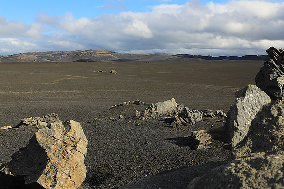 Lava field in the Highlands