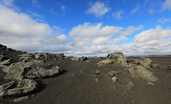 Lava field in the Highlands