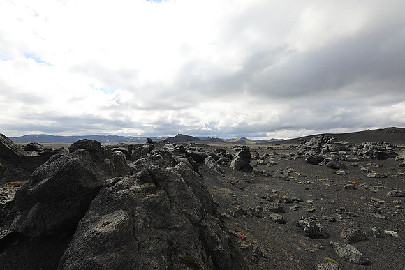 Lava field in the Highlands