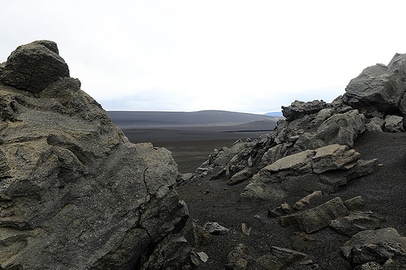 Lava field in the Highlands