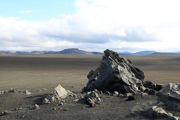 Lava field in the Highlands
