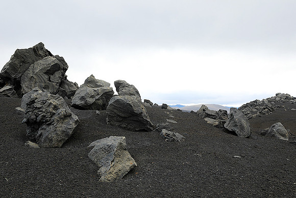 Lava field in the Highlands