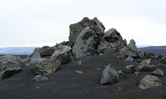 Lava field in the Highlands