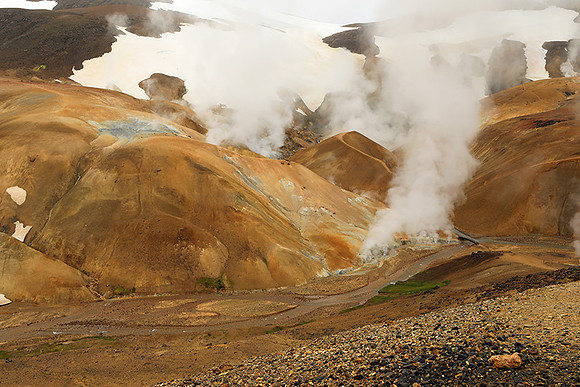 Geothermal field in the Highlands