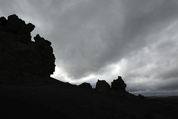 Lava field in the Highlands