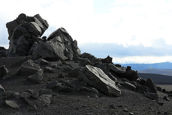 Lava field in the Highlands