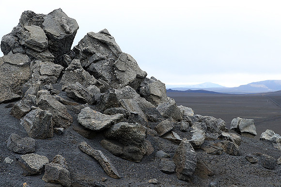 Lava field in the Highlands