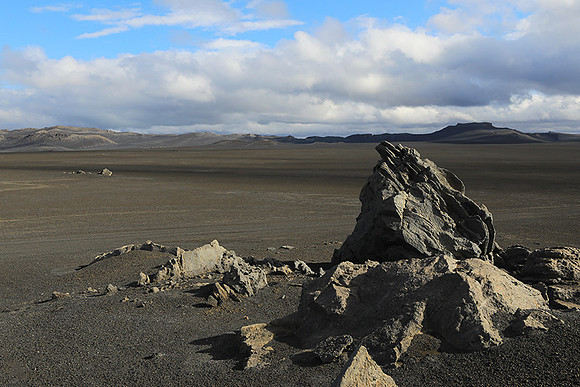 Lava field in the Highlands