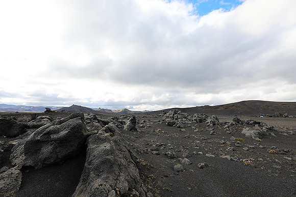 Lava field in the Highlands