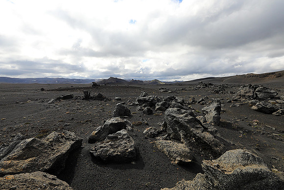 Lava field in the Highlands
