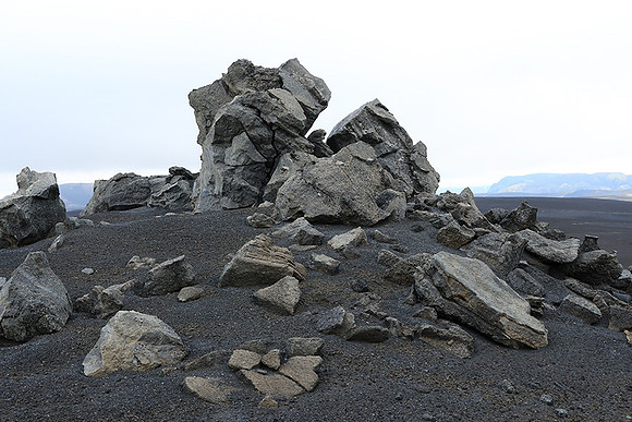 Lava field in the Highlands