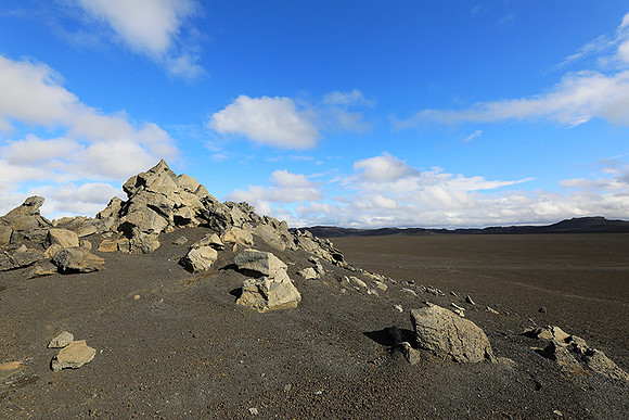Lava field in the Highlands