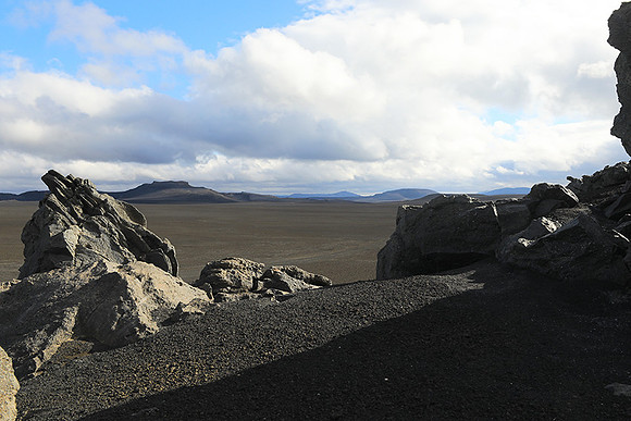 Lava field in the Highlands