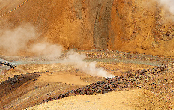 Geothermal field in the Highlands